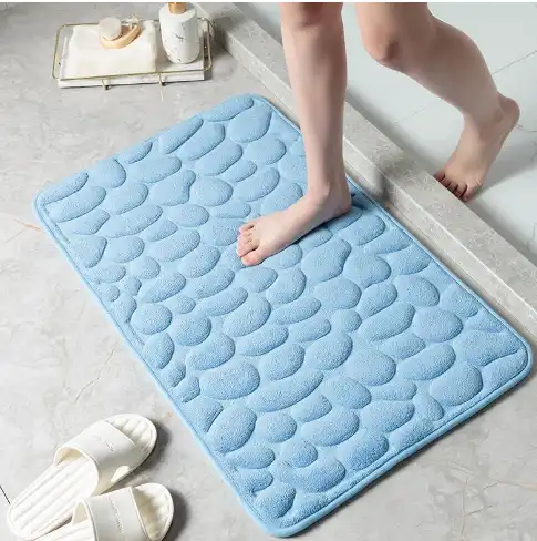 Cobblestone Embossed Super Water Absorbing Quick Drying Floor Mat 🔥